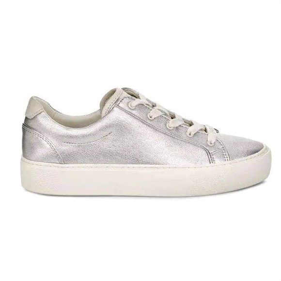 UGG Shoes - NWOT UGG Zilo Silver Metallic Lace-Up Sneakers